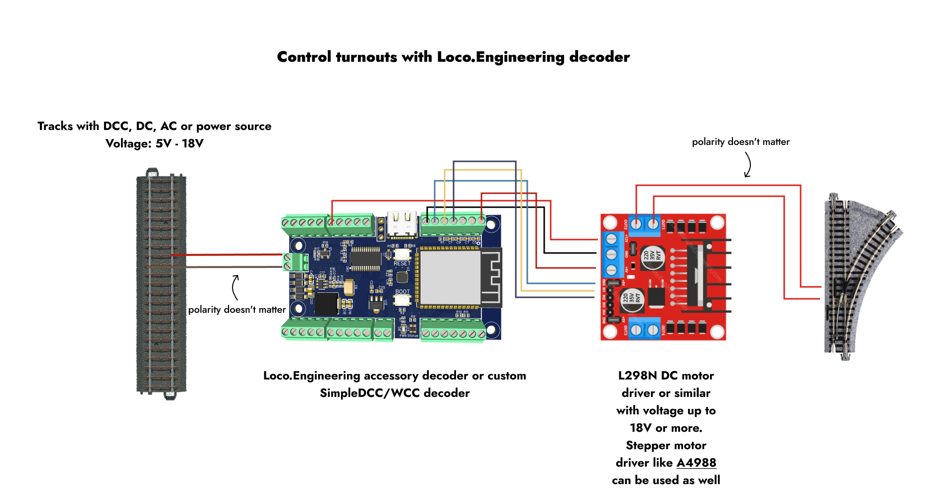 Schematic - Wireless DCC decoder - Web App Screenshot 