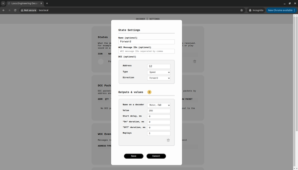 How control model railways from the web app